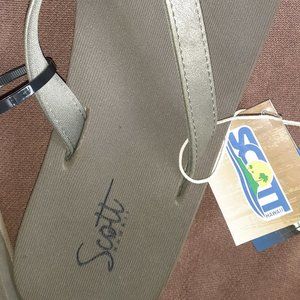 SCOTT SLIPPERS - Metallic Olive NWT